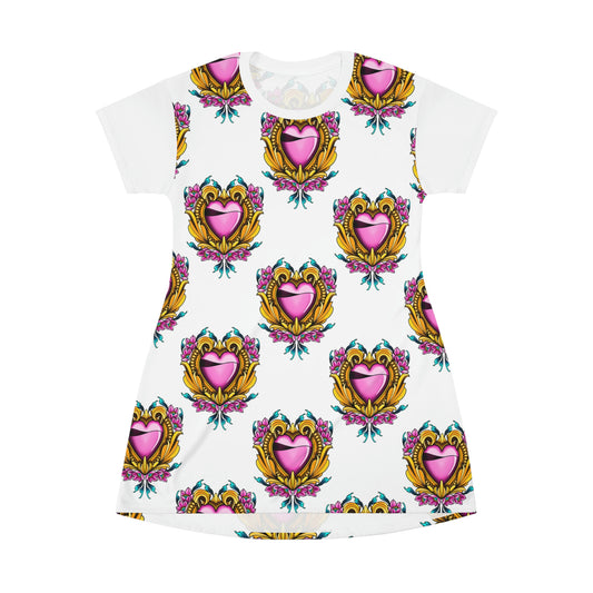 All Over Print T-Shirt Dress