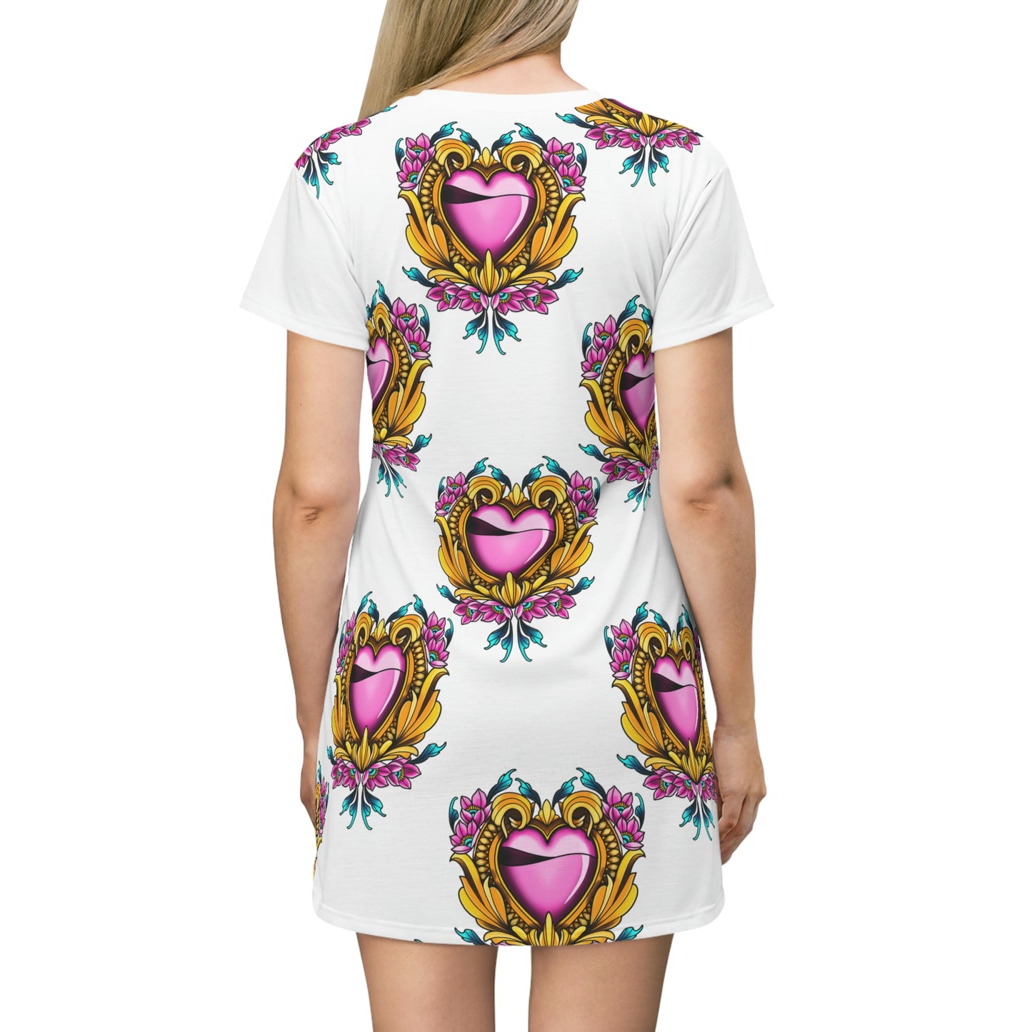 All Over Print T-Shirt Dress