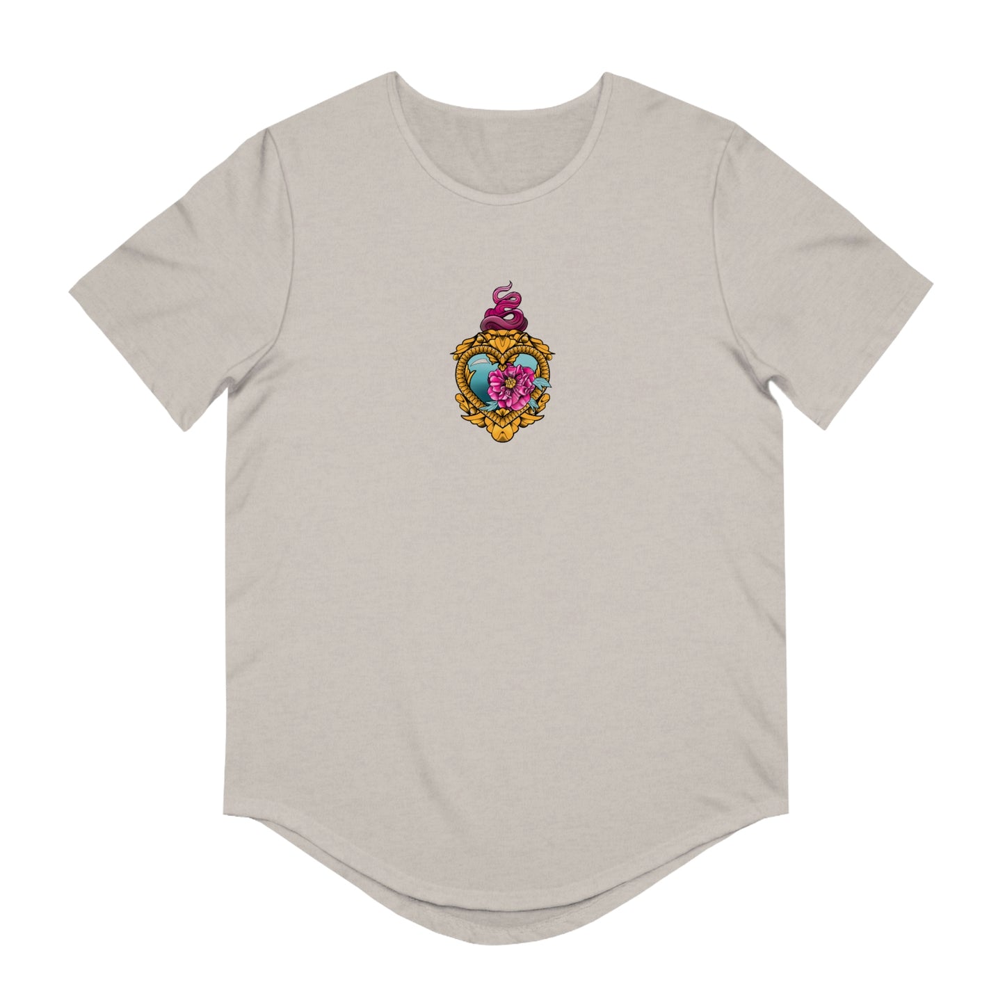 Men's Jersey Curved Hem Tee