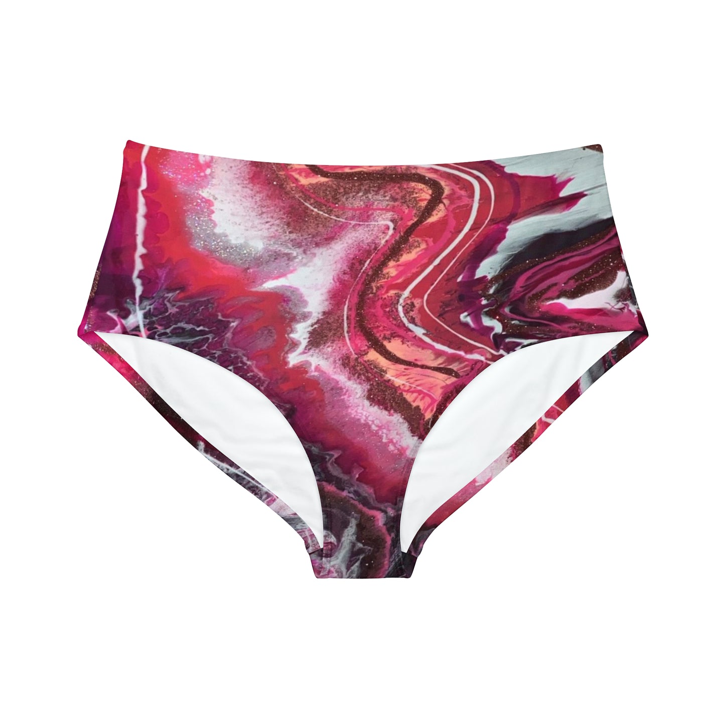 High-Waist Hipster Bikini Bottom (AOP)