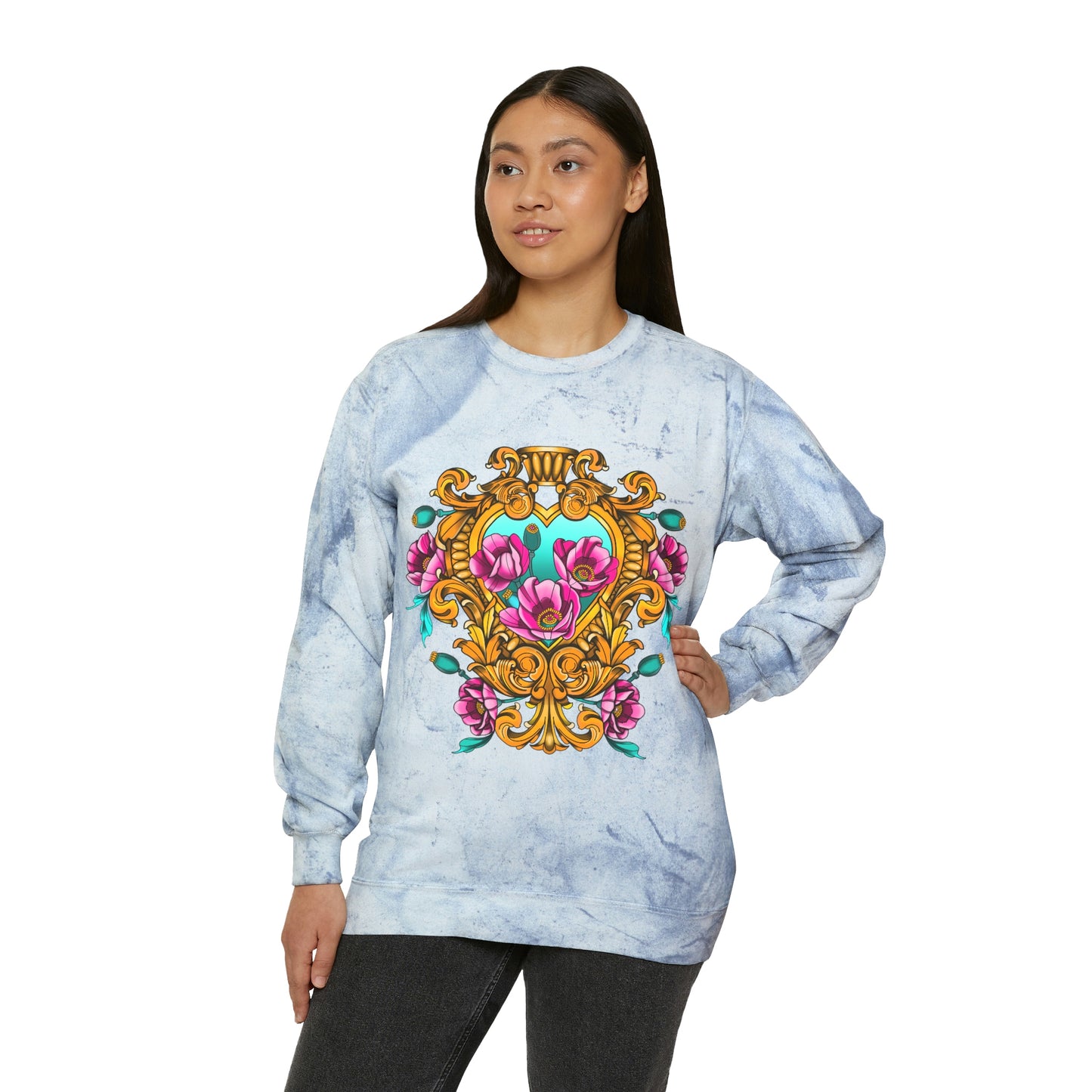 Unisex Color Blast Crewneck Sweatshirt