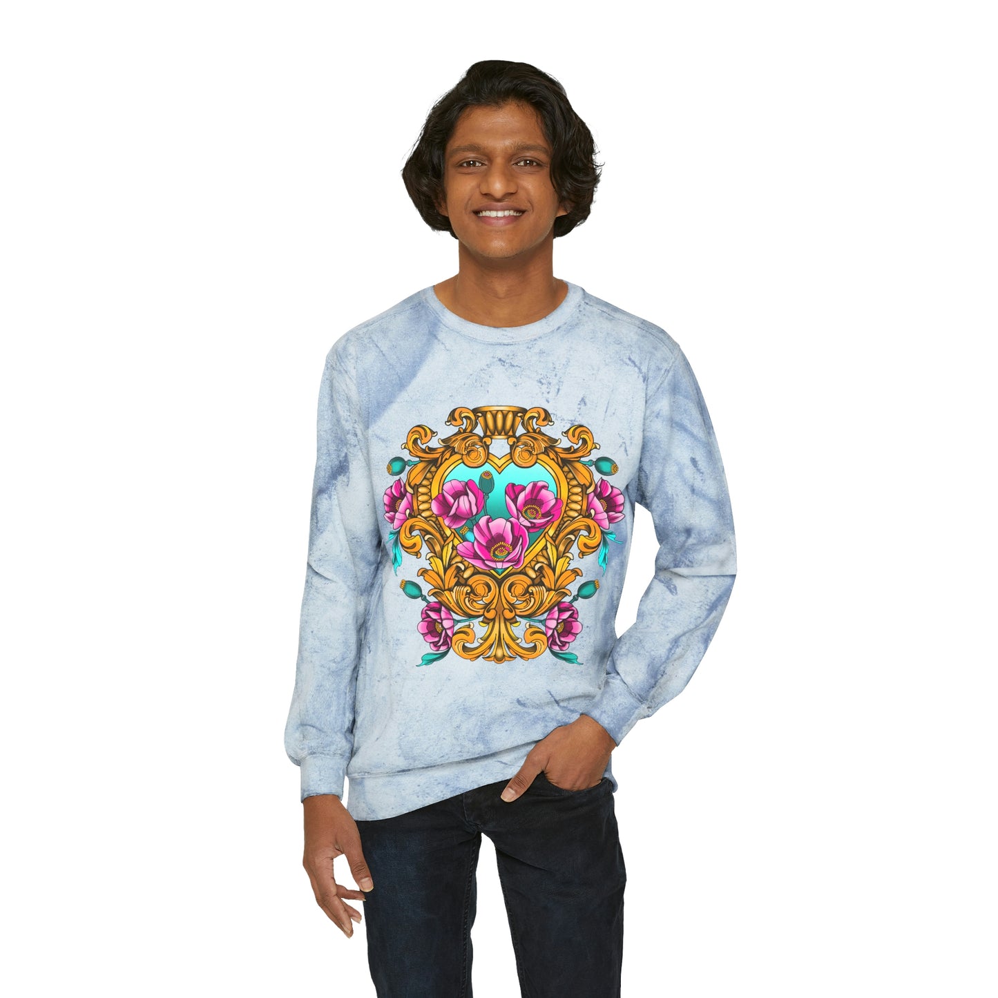 Unisex Color Blast Crewneck Sweatshirt