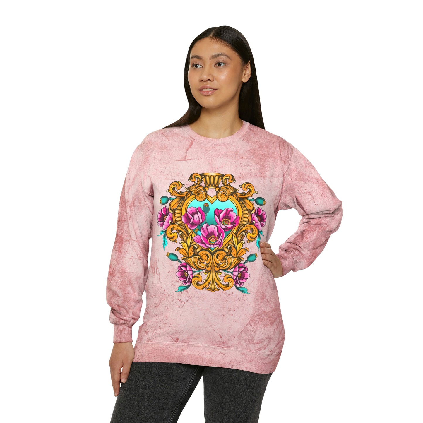 Unisex Color Blast Crewneck Sweatshirt