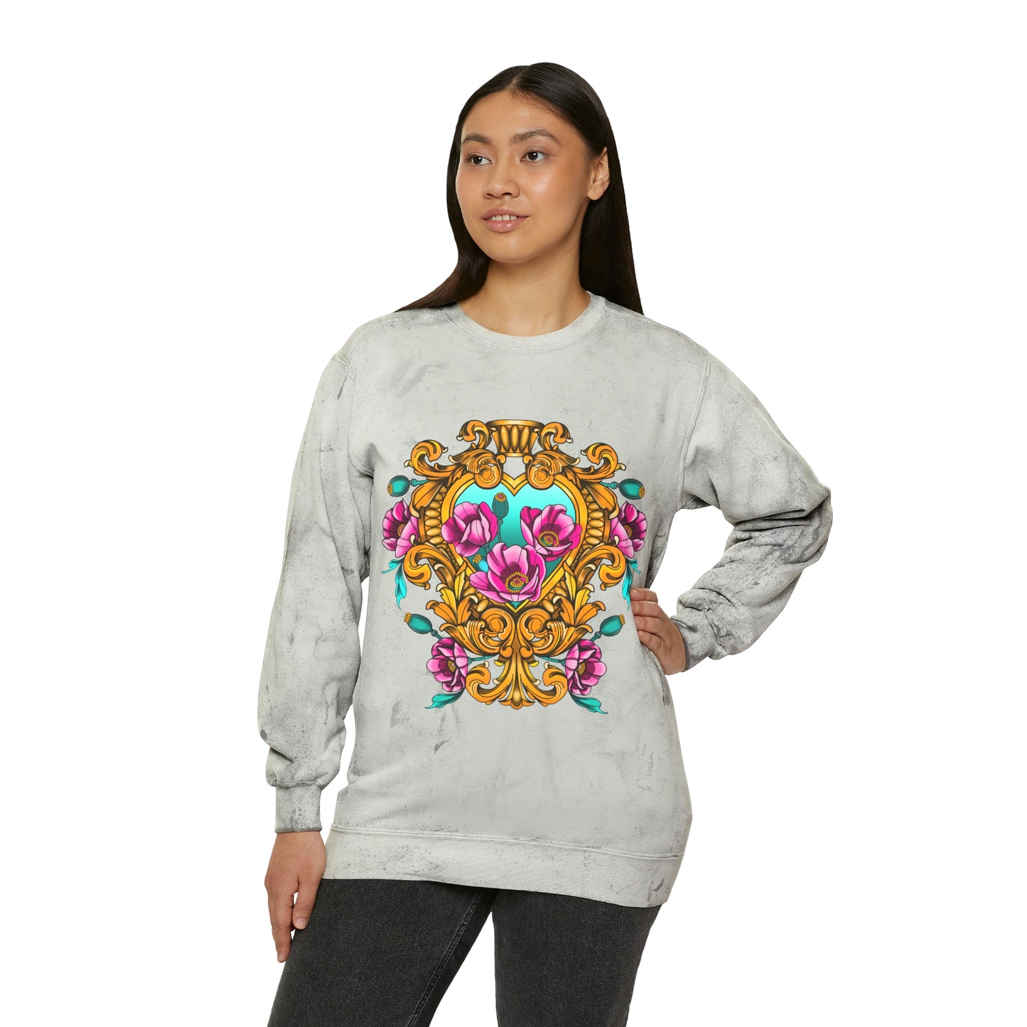 Unisex Color Blast Crewneck Sweatshirt