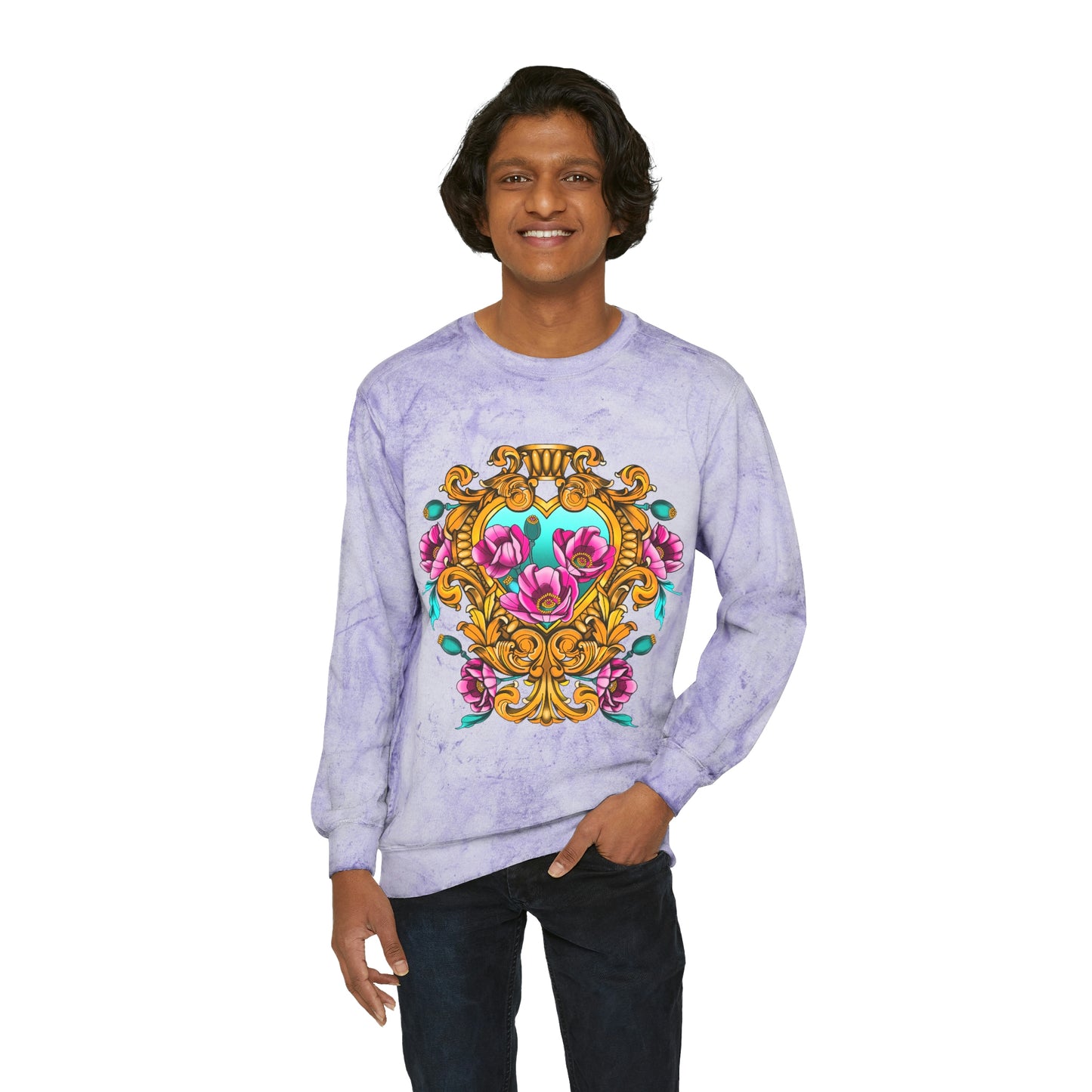 Unisex Color Blast Crewneck Sweatshirt