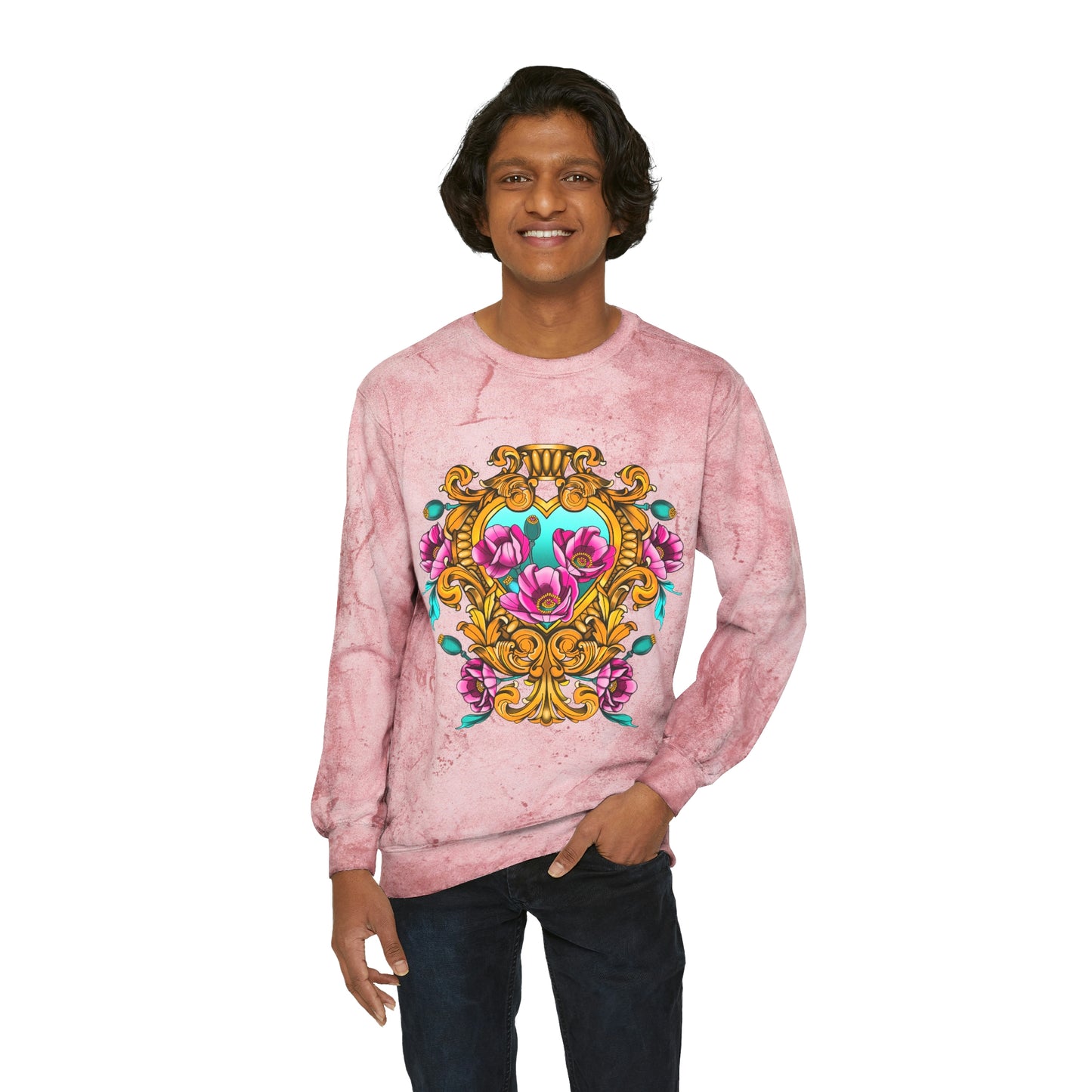 Unisex Color Blast Crewneck Sweatshirt