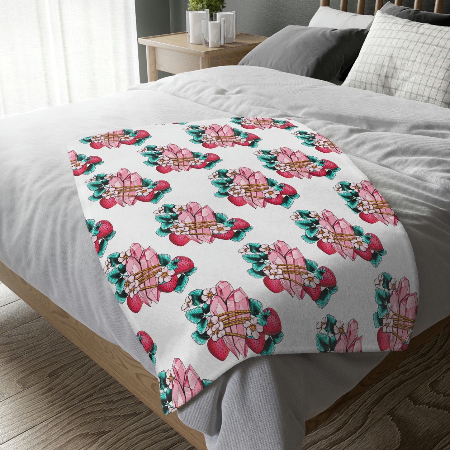 Velveteen Minky Blanket (Two-sided print)